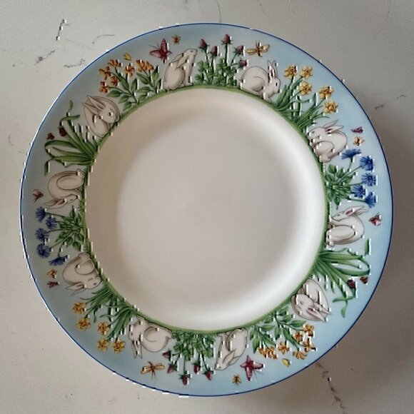 Tiffany & Co. 3 Piece Baby Set "Tiffany Meadows" with Bunny Rabbit - Picture 6 of 11